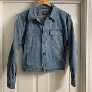 Liz Wear Women's Light Blue Denim Jacket, Size Large